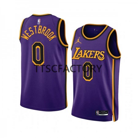 Maillot Basket Los Angeles Lakers Russell Westbrook 0 Jordan 2022-23 Statement Edition Violet Swingman - Homme